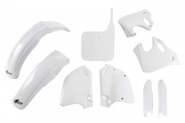 Full Plastic Kit white for Honda CR 125 R 2T (1993-94) - CR 250 R 2T (1992-94)